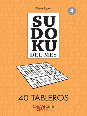 cover image of Sudoku del mes 4--40 tableros
